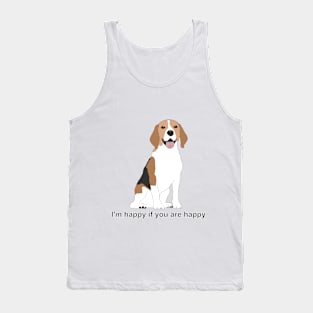 Beagle breed dog with open mouth Tank Top